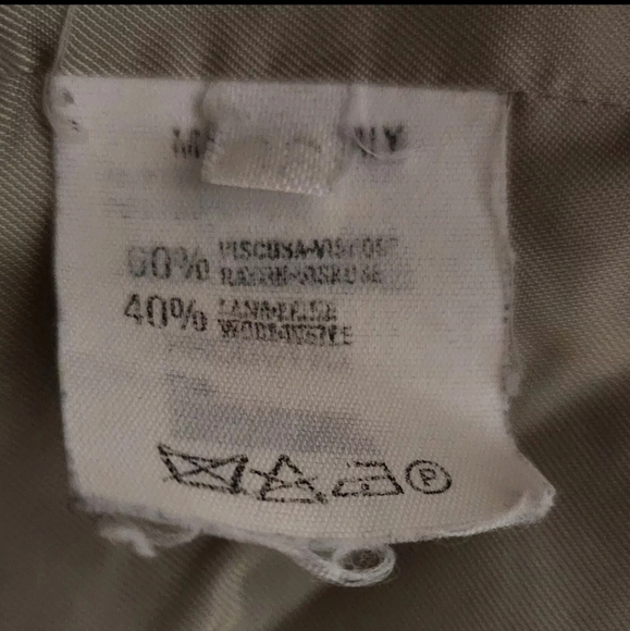 Emporio Armani Women's Size Small Beige Tan Cream Designer Jacket B29#8 - Picture 8 of 8